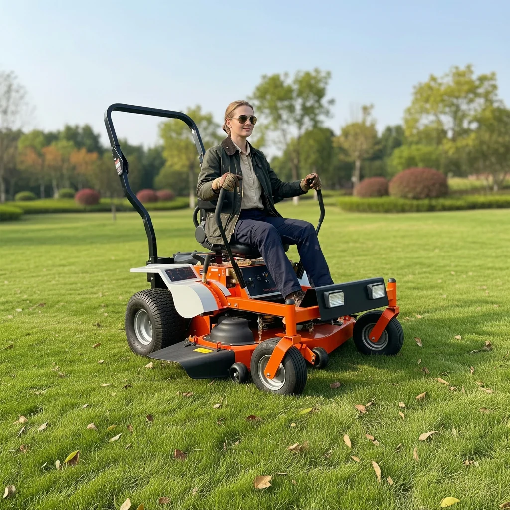 Cheap Riding Zero Turn Lawn Mower Gasoline Powered Ride On Mower For Sale