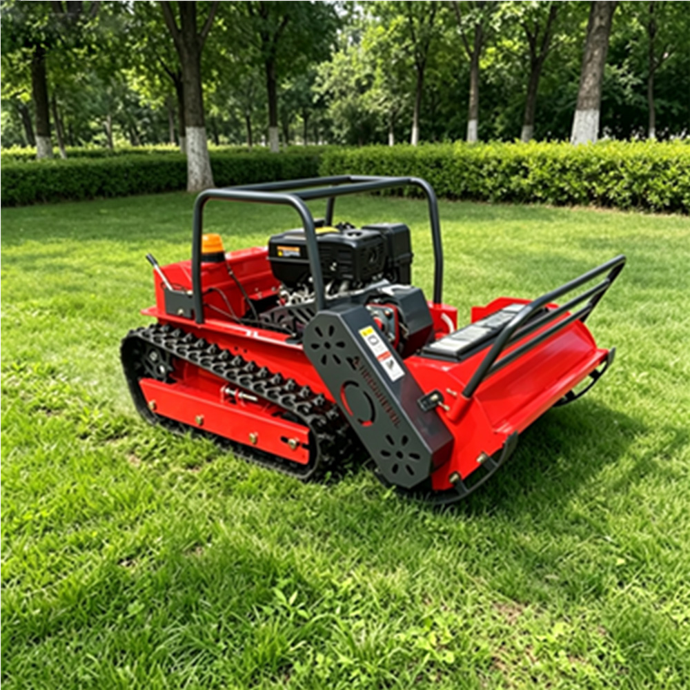 Gasoline Remote Control Crawler Tracked Lawn Mower