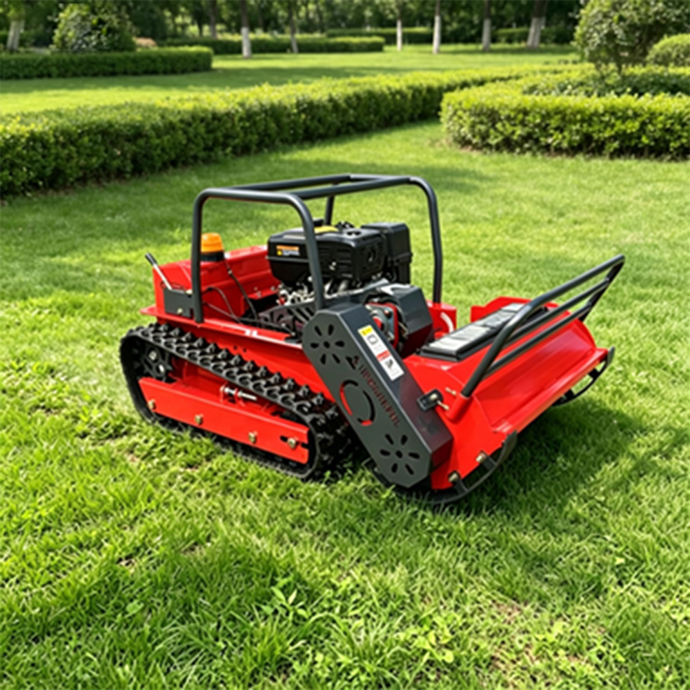 Gasoline Remote Control Crawler Tracked Lawn Mower