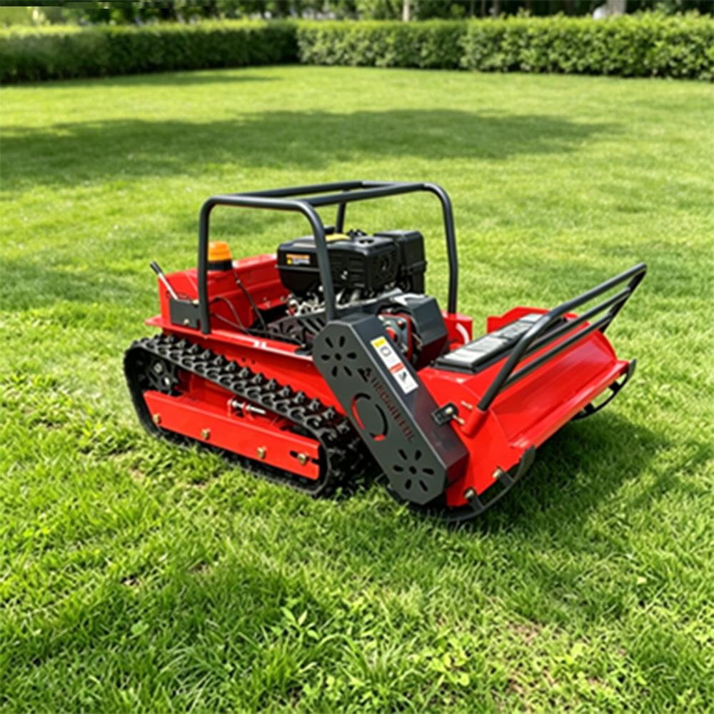 Gasoline Remote Control Crawler Tracked Lawn Mower