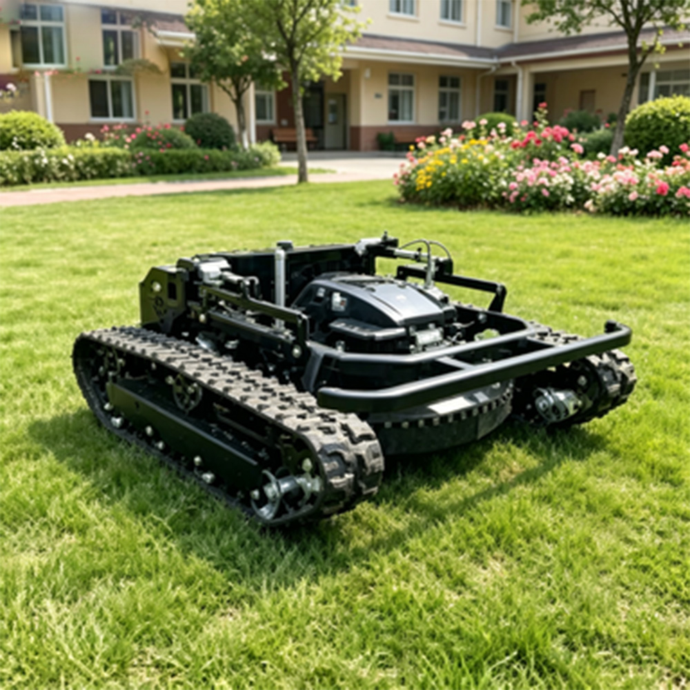 Gasoline Powered RC Tracked  Agriculture Portable Small Lawn Mower 