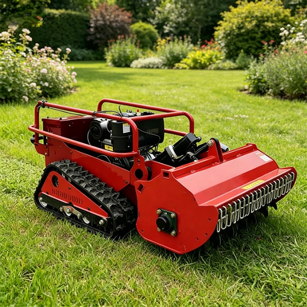 All Season Gasoline Hybrid Power Crawler Tracked Lawn Mower