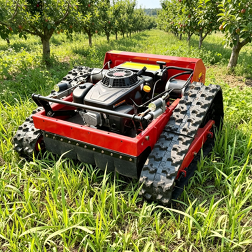 High Efficiency Professional Gasoline Hybrid Power Crawler Tracked Lawn Mower