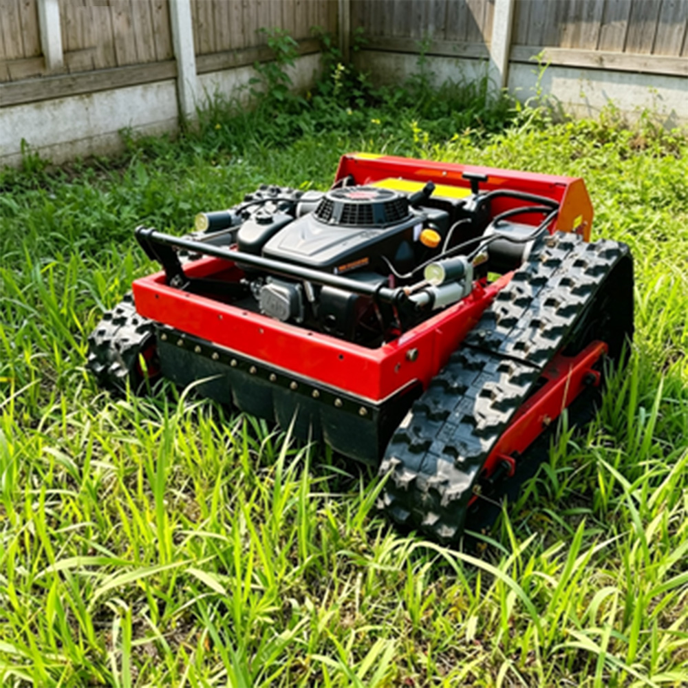All Terrain Crawler Track Hybrid Power Automatic Robot Lawn Mower