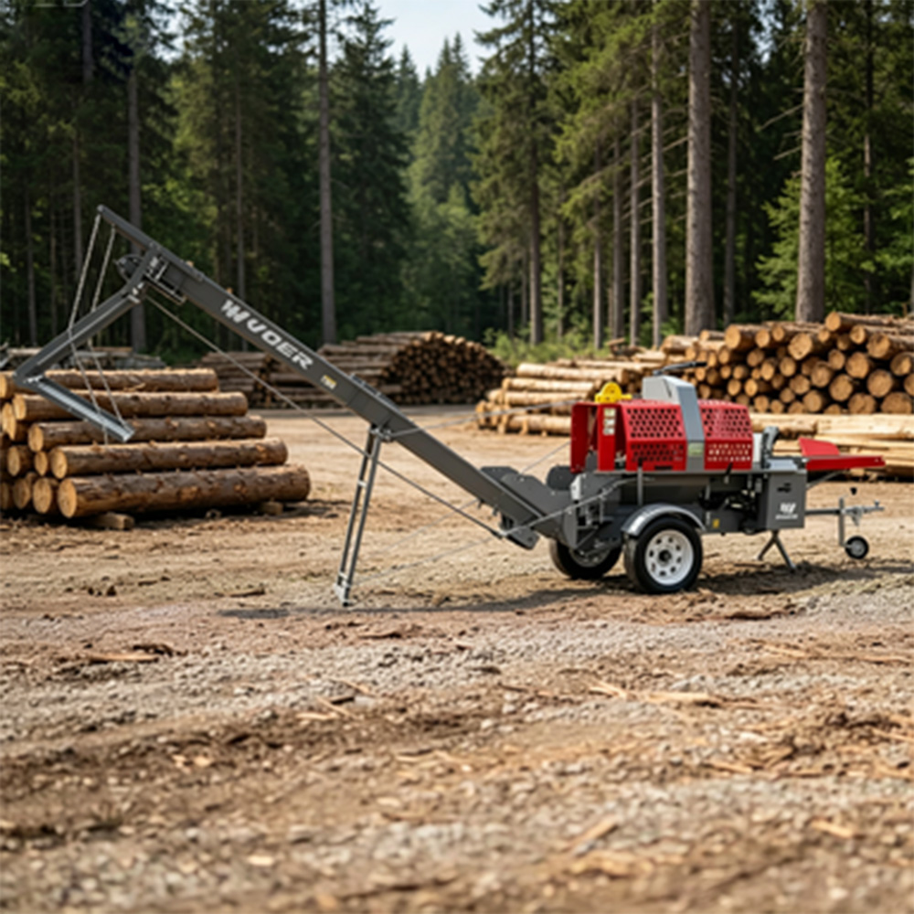 Robust Industrial Log Splitter For High Volume Firewood Processing