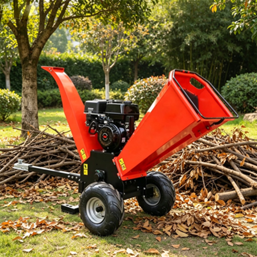Petrol Engine Branch Shredder High Efficiency Mini Wood Chipper