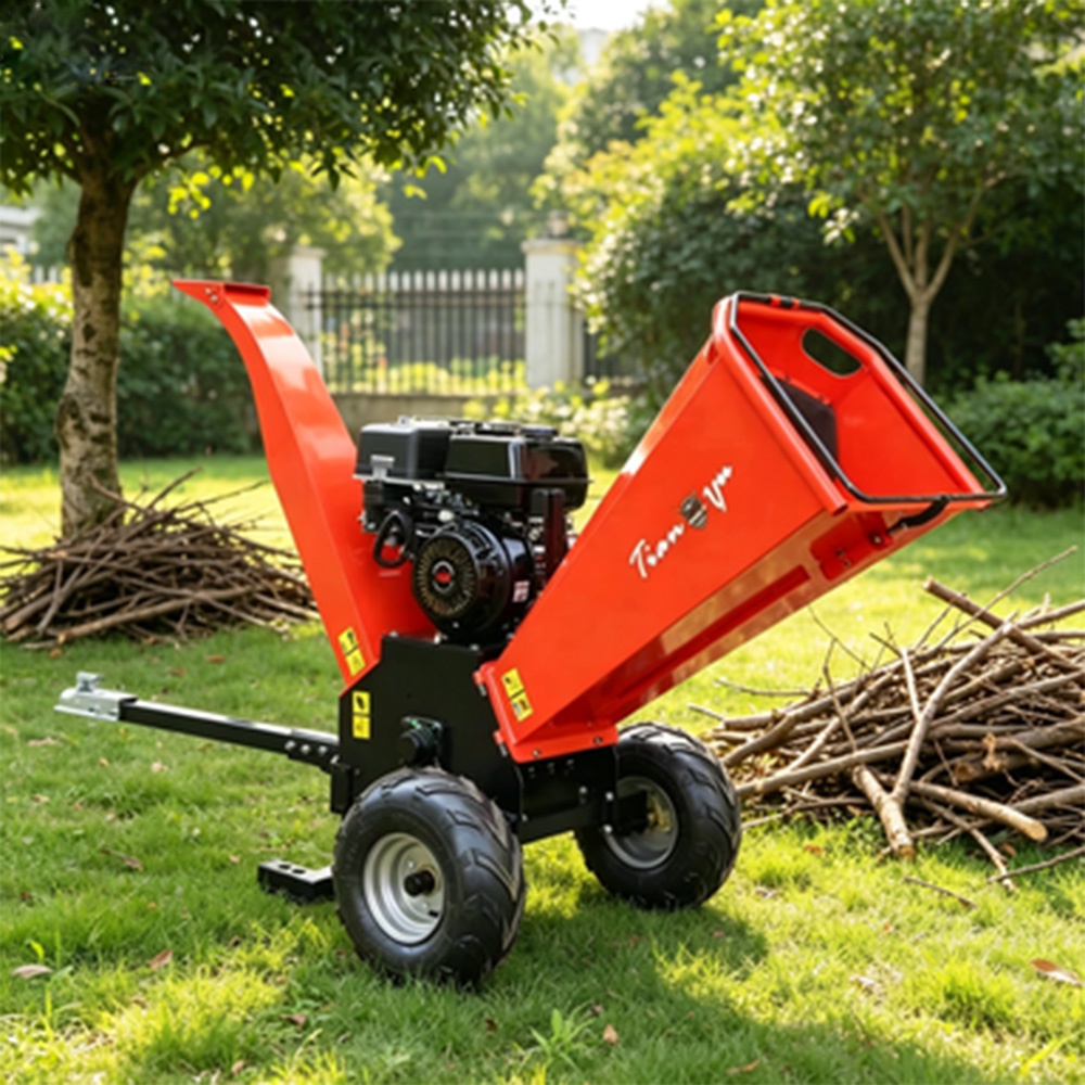 Mini Petrol Engine Branch Shredder High Efficiency Wood Chipper