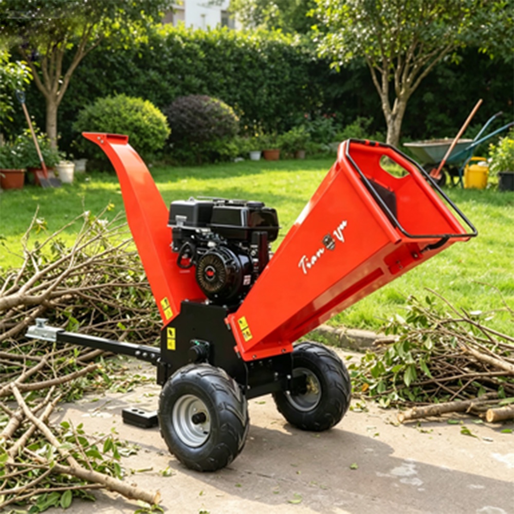 Mini Petrol Engine Branch Shredder High Efficiency Wood Chipper