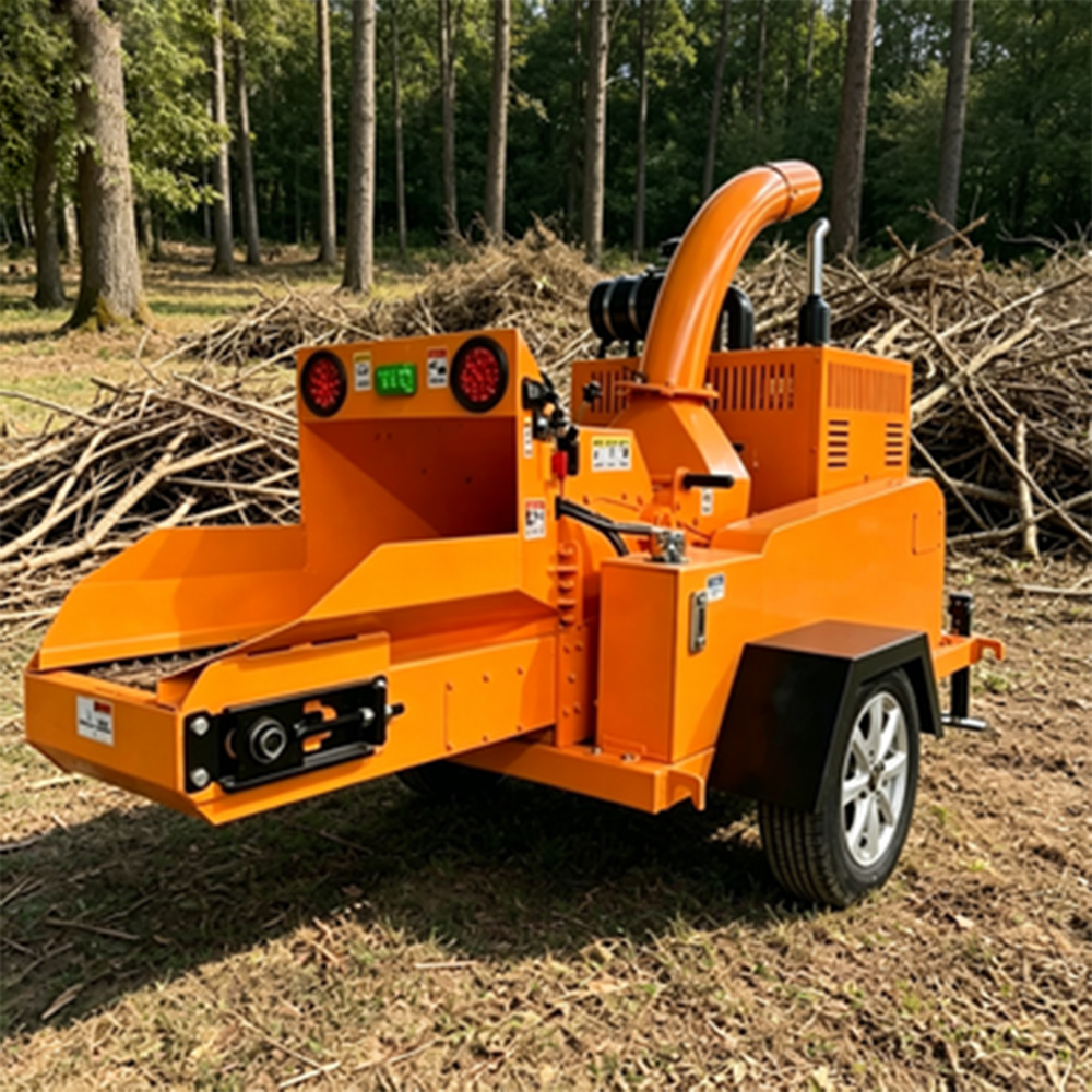 High Performance Robust Steel Construction Wood Chipper