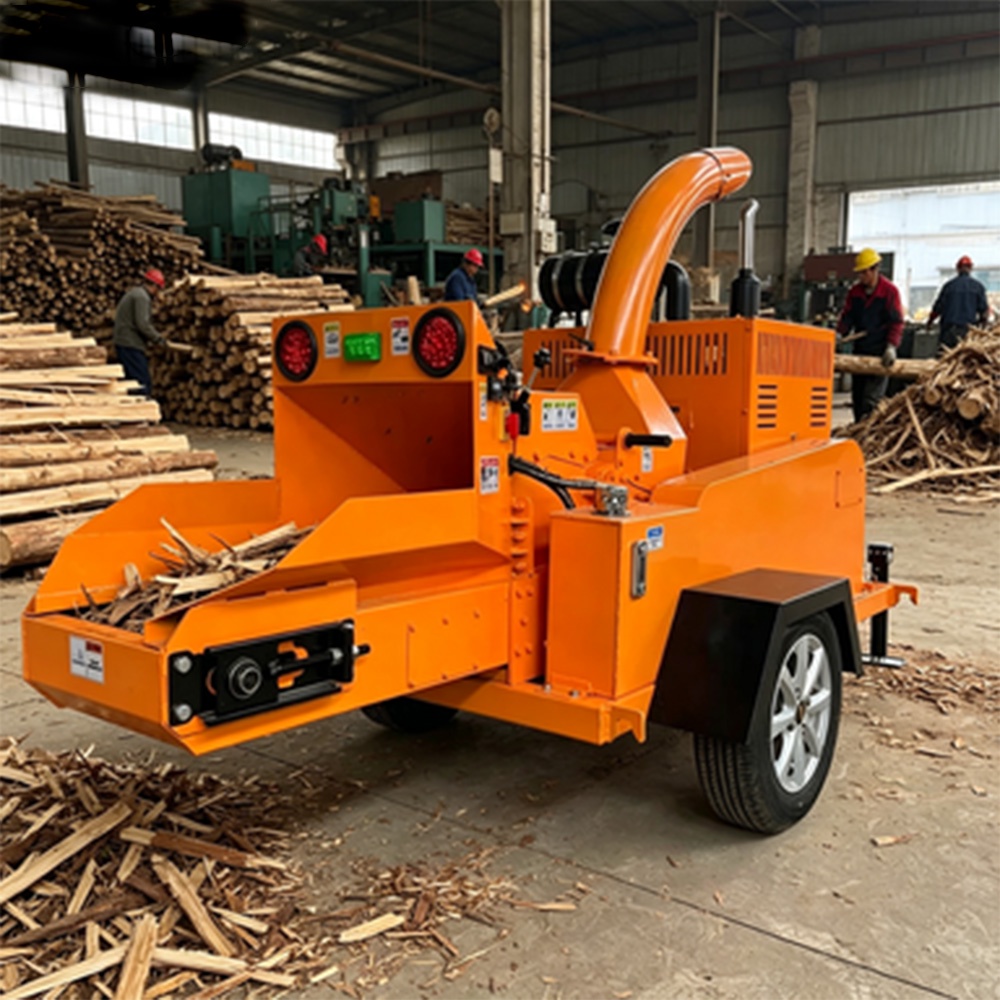 High Pressure Durable Stable Production Diesel Wood Chipper