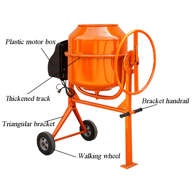 70L 120L 140L 160L 180L 200L 220L 240L Small Portable Concrete Mixers Electric Gasoline Cement Mixer