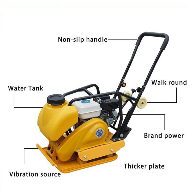 Gasoline Plate Compactor C90T Vibratory Machine Road Pavement Portable Plate Compactor