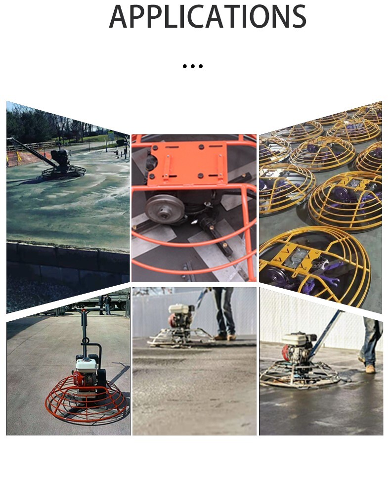 Working Diameter 1200 mm Gasoline Concrete Walk-Behind Power Trowel for Polishing and Smoothing Cement Surfaces