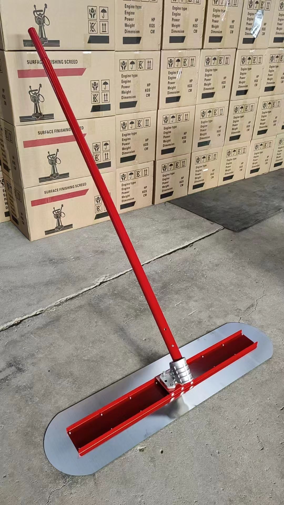 1.5m*20 High Efficiency Stainless Steel Concrete Bull Float Concrete Leveling Tool