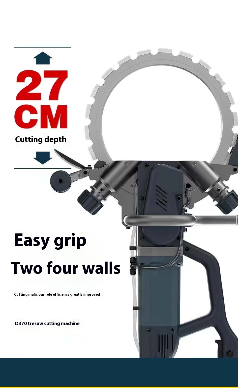 Wall Cutting Special - High-Quality Handheld Concrete Ring Saw Cutter
