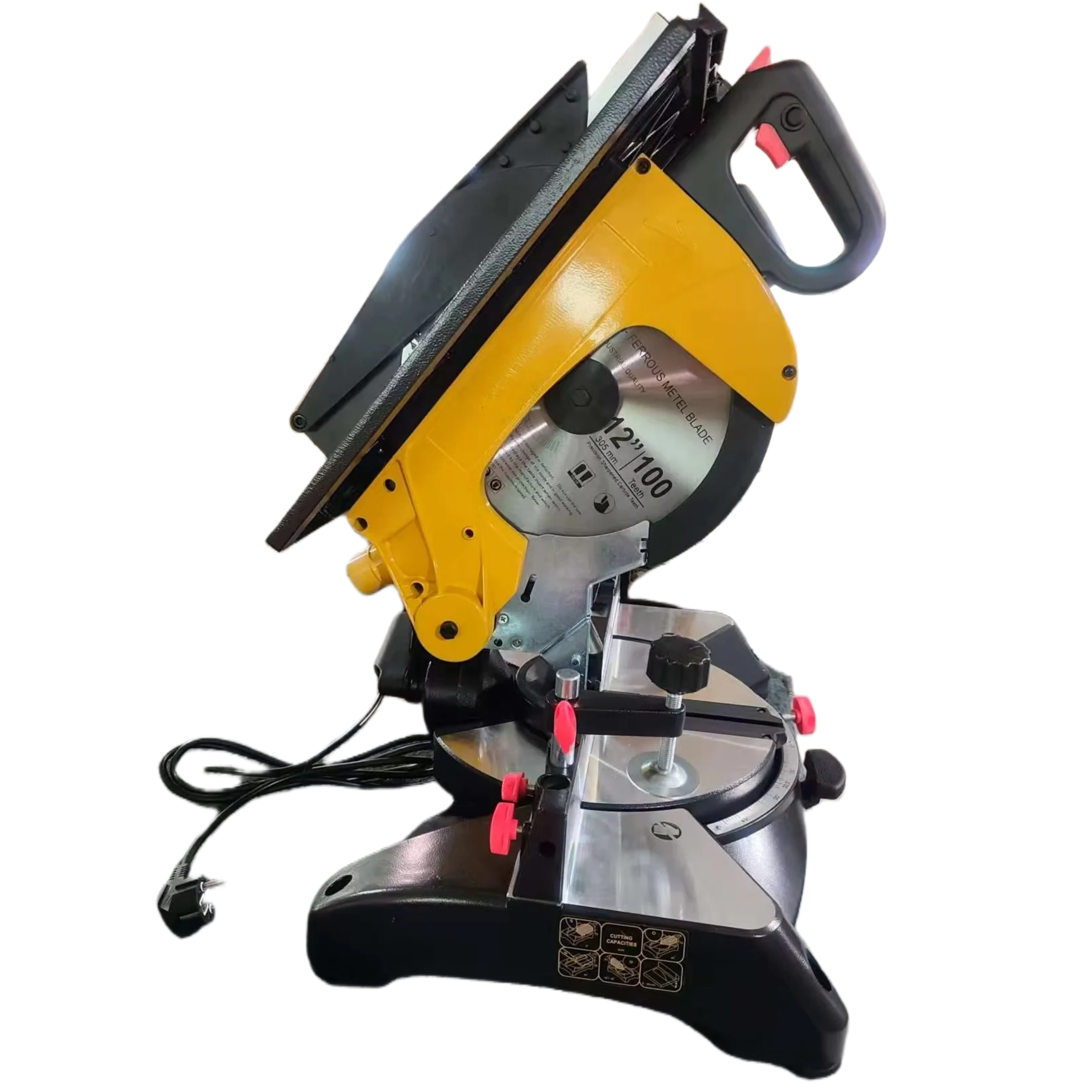 Electric Brushless Miter Saw Portable Positioning Cutting Band Saw Wood Cutting Mitre Saw