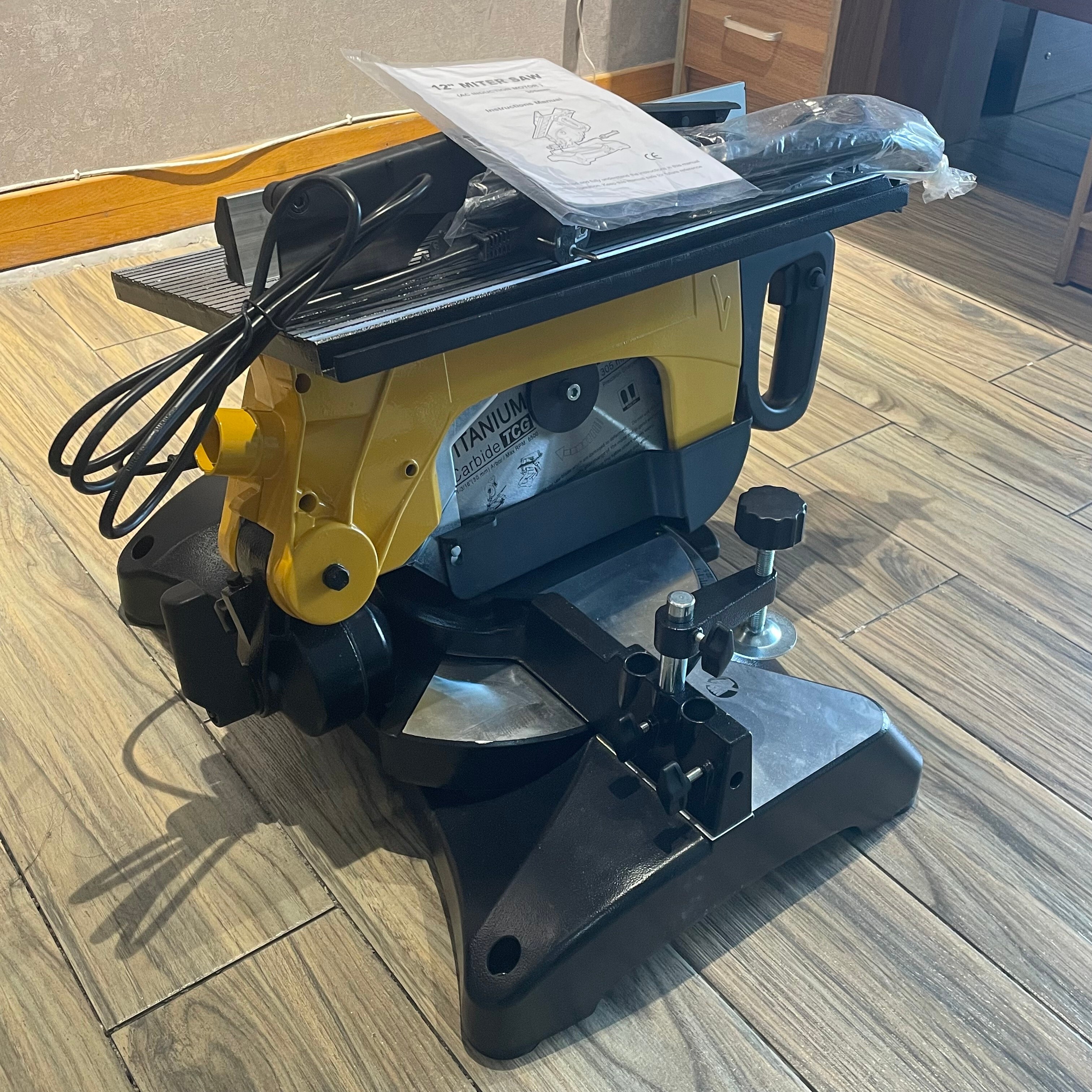 Electric Brushless Miter Saw Portable Positioning Cutting Band Saw Wood Cutting Mitre Saw