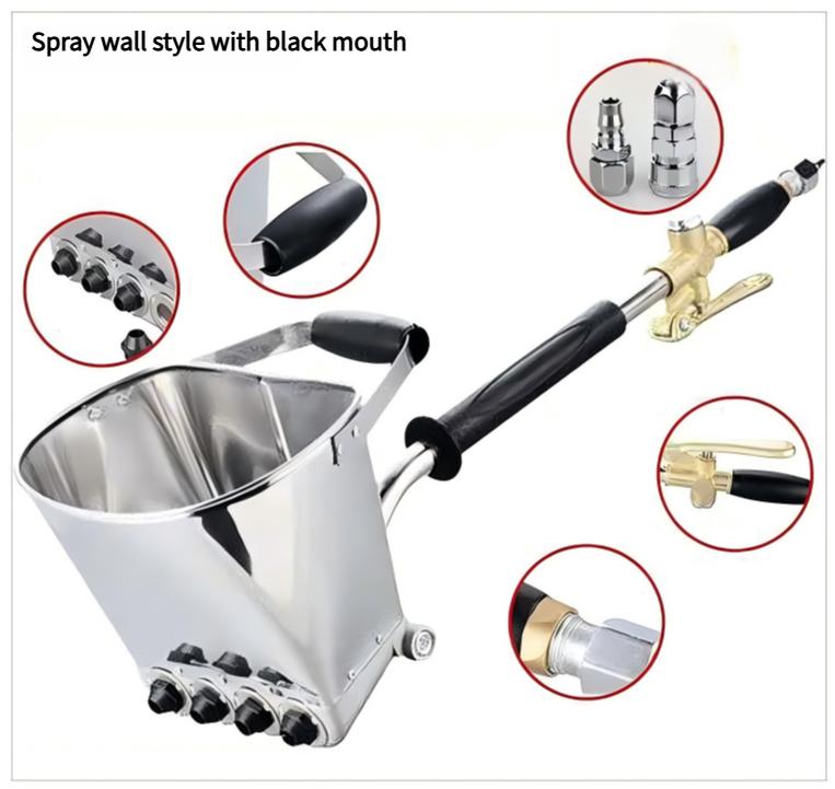 Mortar Spray Gun Cement Mortar Sprayer Gun Wall Paint Concrete Sprayer Tool