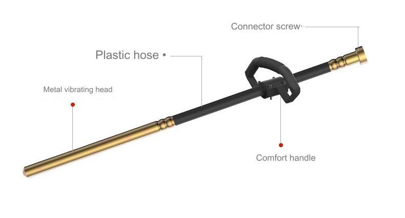 Handheld Concrete Vibrator Wireless Use Lithium Battery High Speed Vibrator 