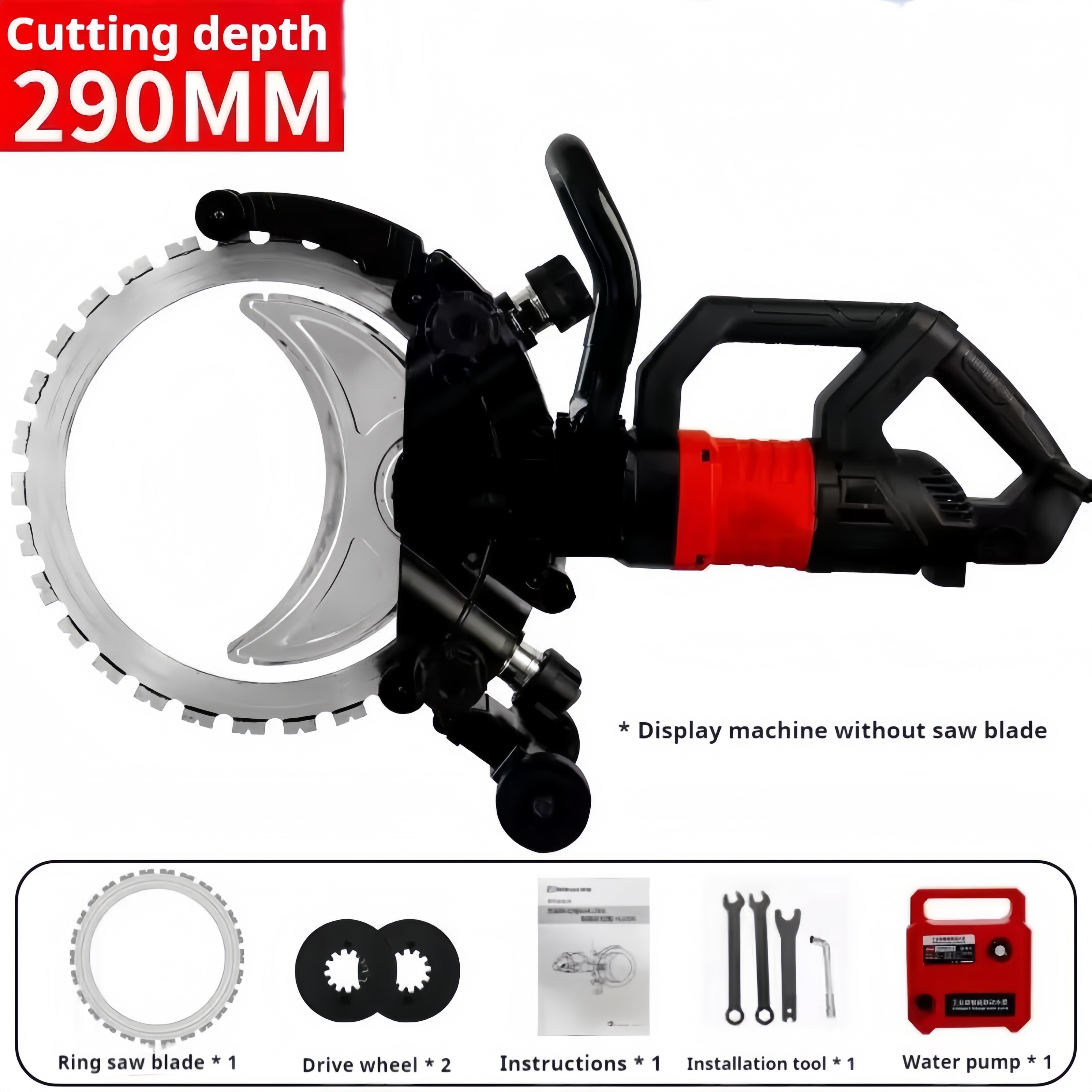 Ring Saw 220V High Frequency Electric Concrete Cutting Ring Saw Maximum cutting depth 290mm