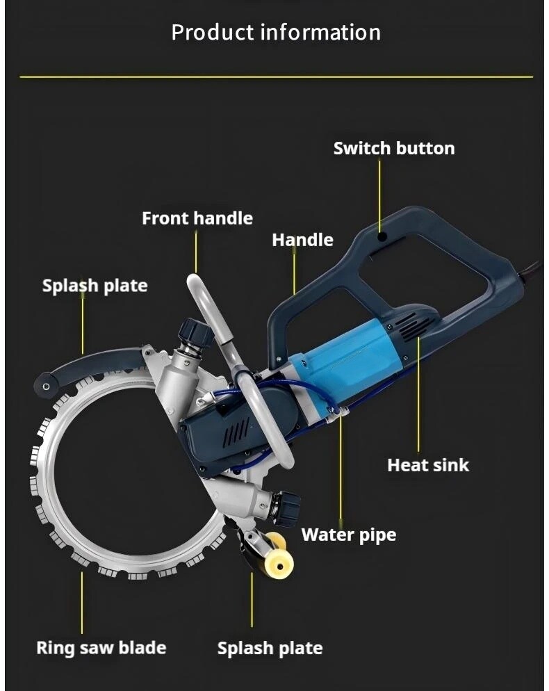 Wall Cutting Special - High-Quality Handheld Concrete Ring Saw Cutter