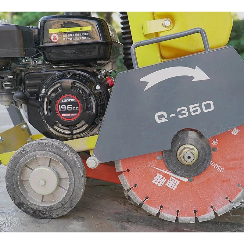Gasoline Diesel Concrete Floor Road Cutter With 350mm Blade