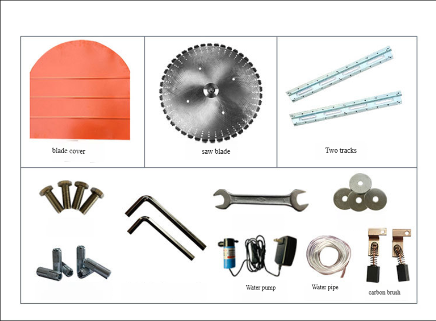 800/1000/1200MM Professional Tools for Cutting Reinforced Concrete Electric Track Saw