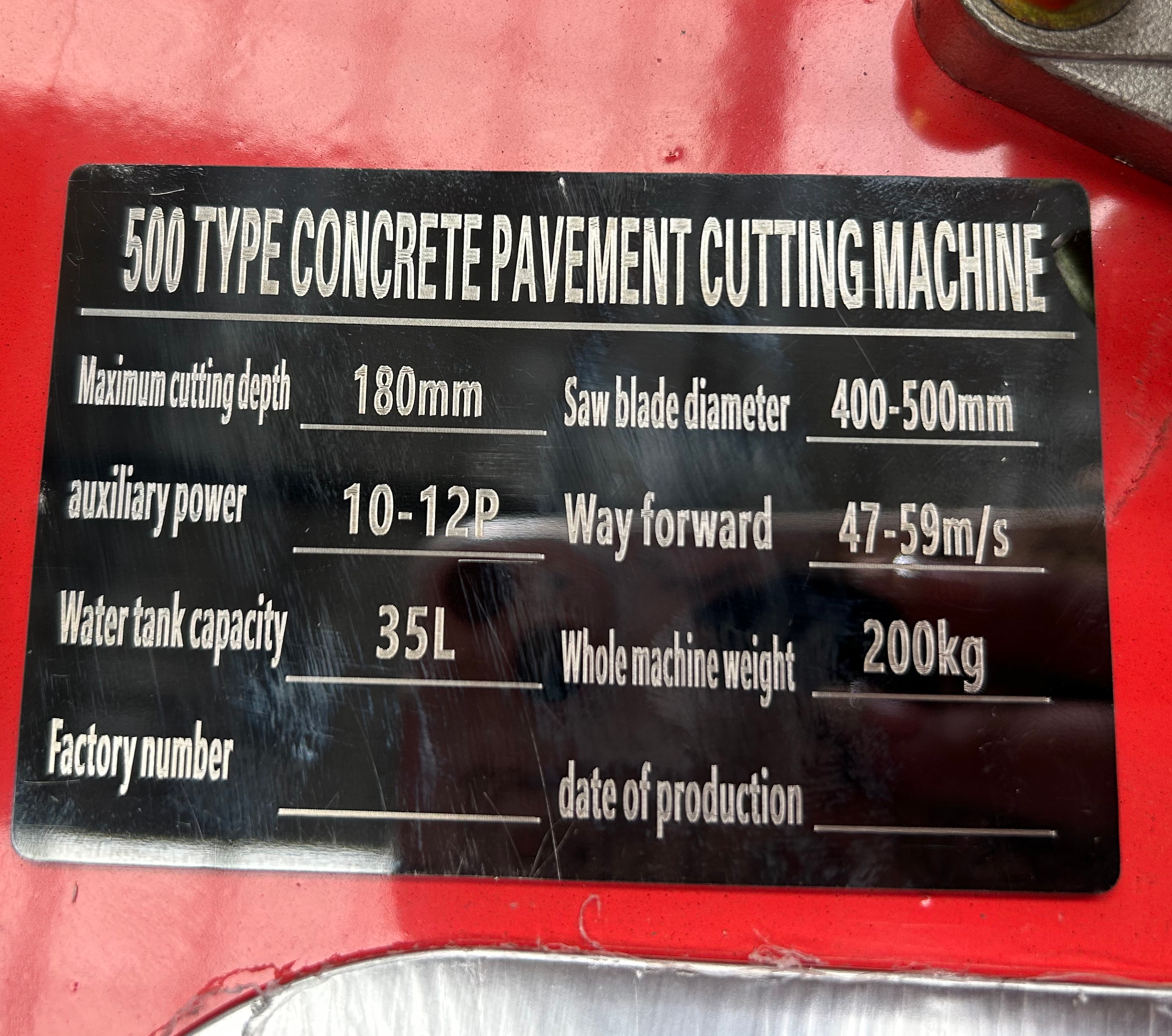 Q500B Road Cutter