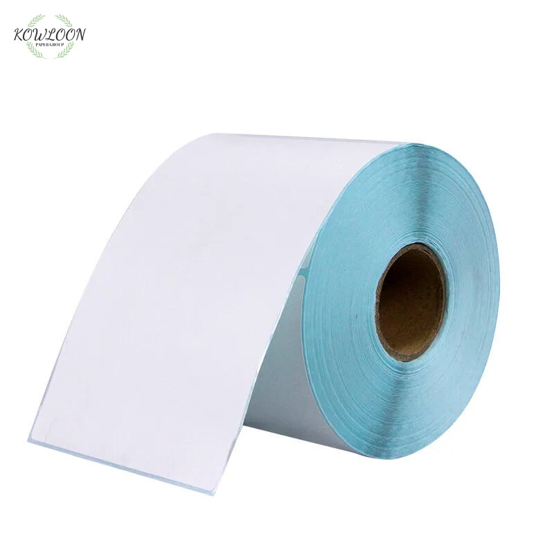Grossiste 60 GSM Etiquette de prix papier autocollant thermique en rouleau avec revêtement supérieur pour supermarché Grossiste 60 GSM Etiquette de prix papier autocollant thermique en rouleau avec revêtement supérieur pour supermarché