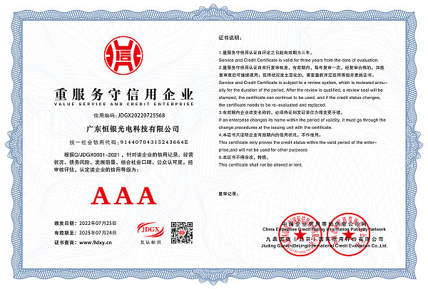 广东恒银光电科技有限公司重服务守信用证书.jpg