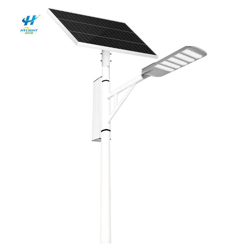 Lampadaire solaire 120W tout-en-deux avec batterie au lithium