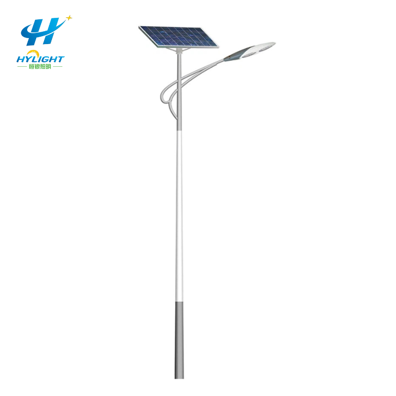 Mástil de farola solar de acero galvanizado para exteriores personalizado