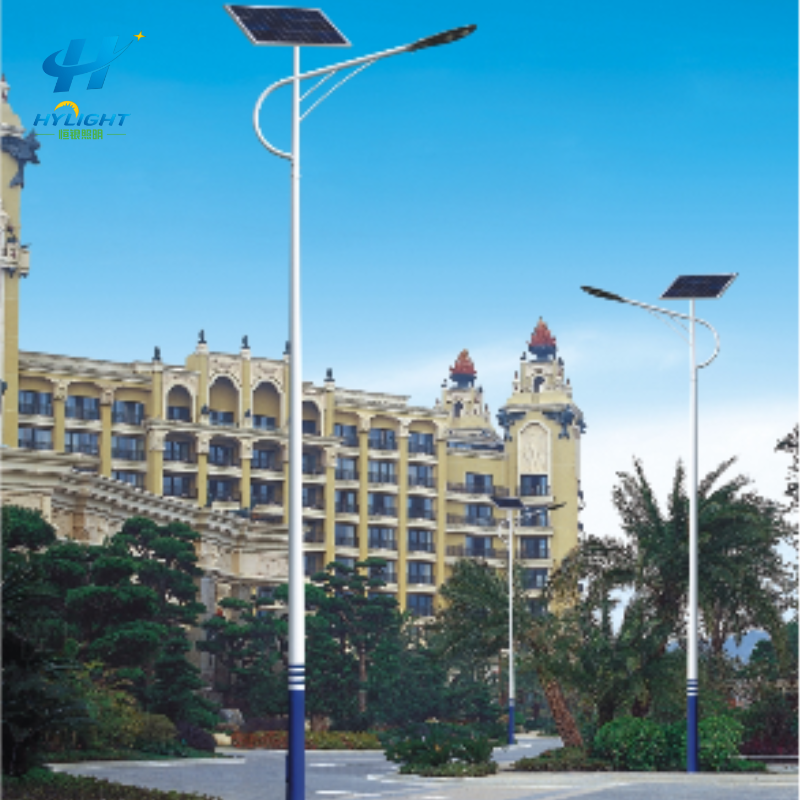 Mástil de farola solar de acero galvanizado para exteriores personalizado