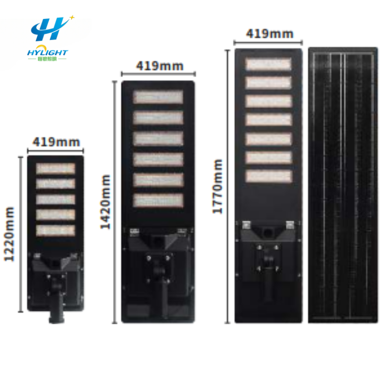 farola solar led integrada todo en uno impermeable para exteriores