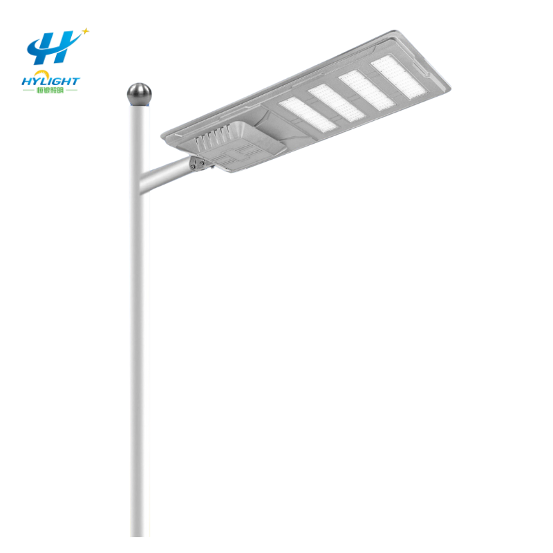 Farola solar integrada para iluminación exterior