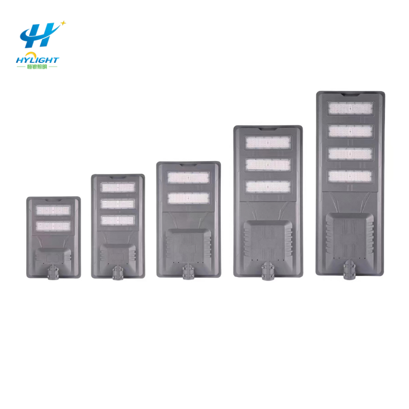 Farola solar integrada para iluminación exterior