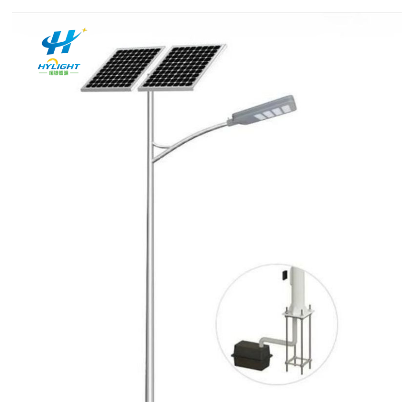80W IP67 स्प्लिट सोलर पावर्ड स्ट्रीट लाइट्स 80W IP67 स्प्लिट सोलर पावर्ड स्ट्रीट लाइट्स