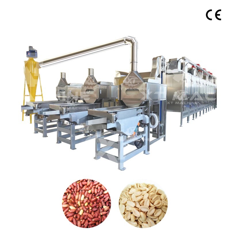 Split Peanut Blanching Machine