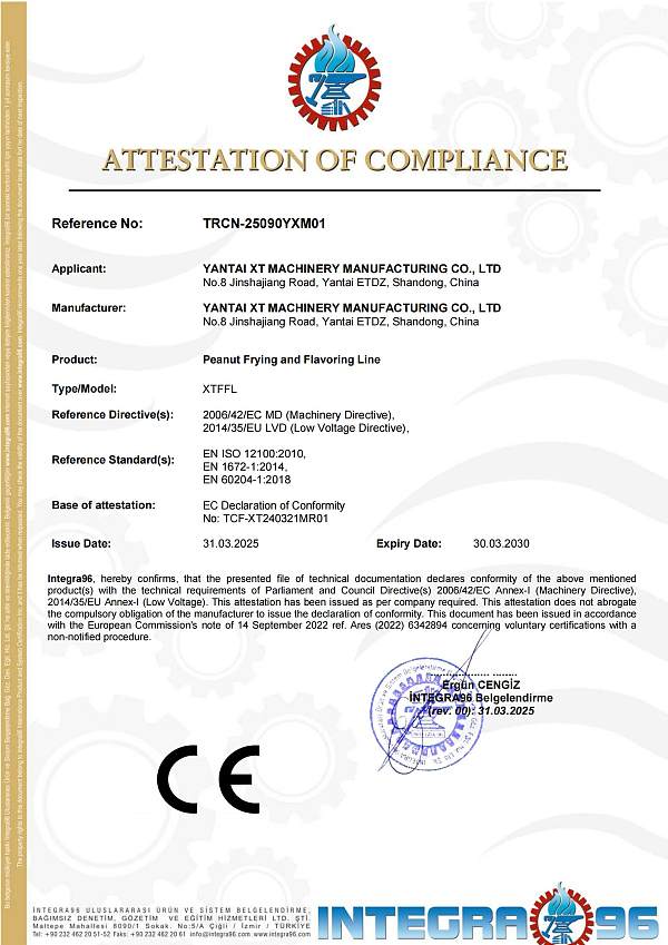 Peanut Frying and Flavoring Line CE_01
