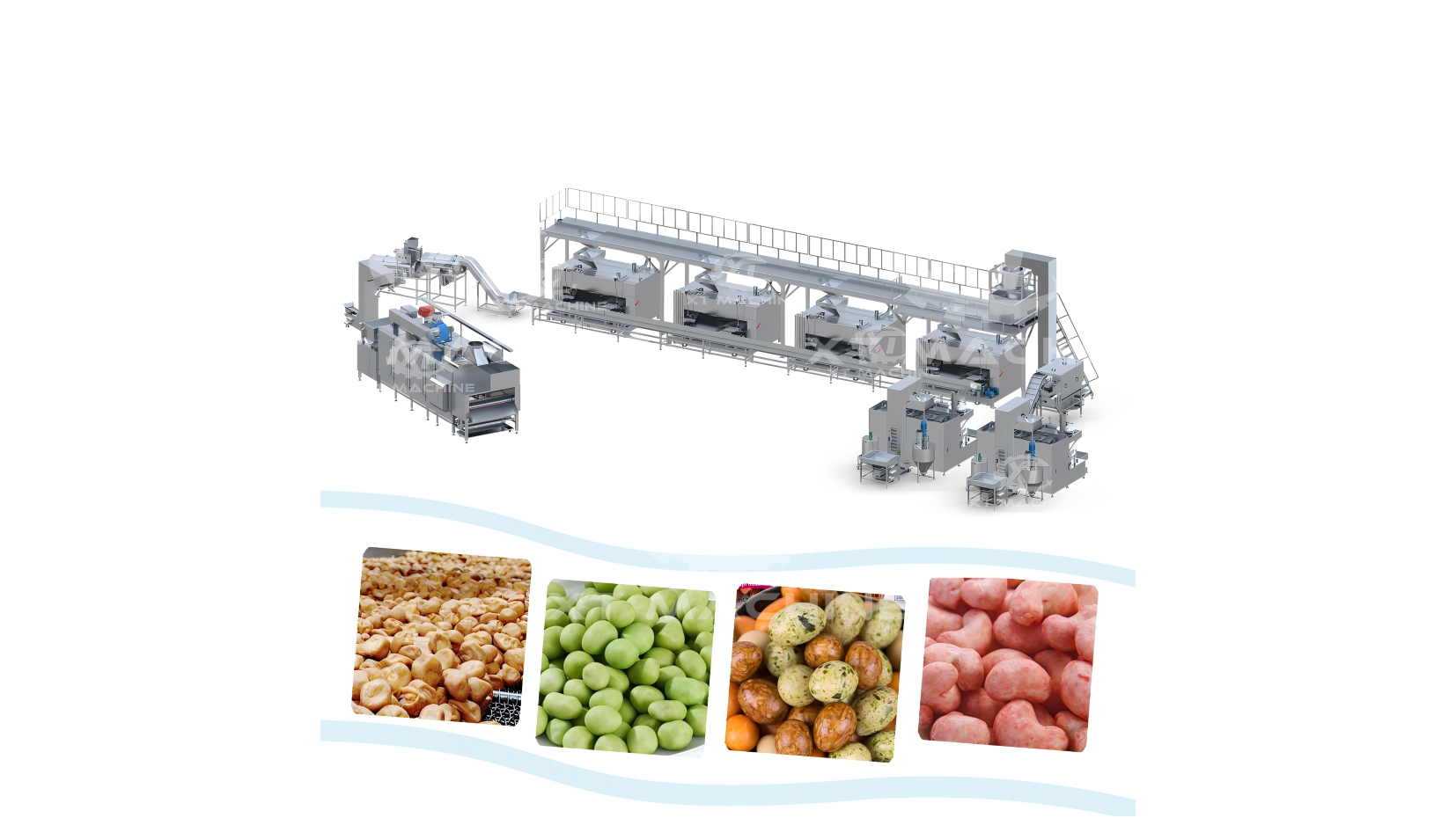 coated Peanut roasting plant
