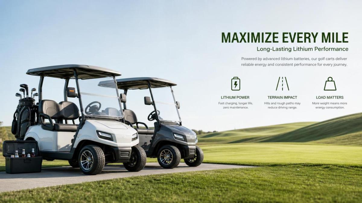 What Battery Range Should You Expect From a 2 Seater Golf Cart?