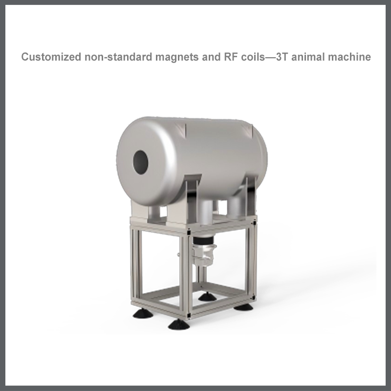 Customized non-standard magnets and RF coils—3T animal machine