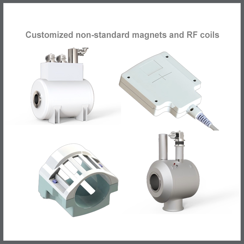 Customized non-standard magnets and RF coils