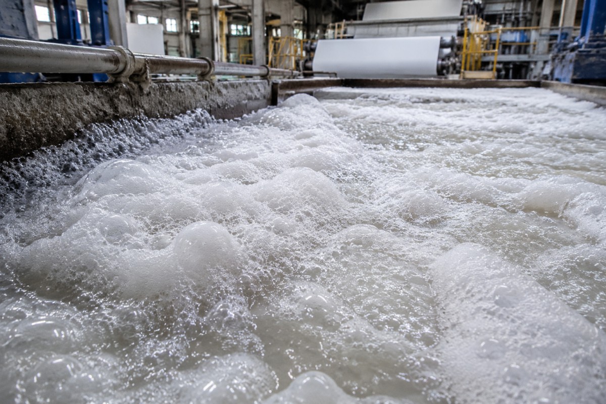 Pulp and Papermaking Foam Diagram