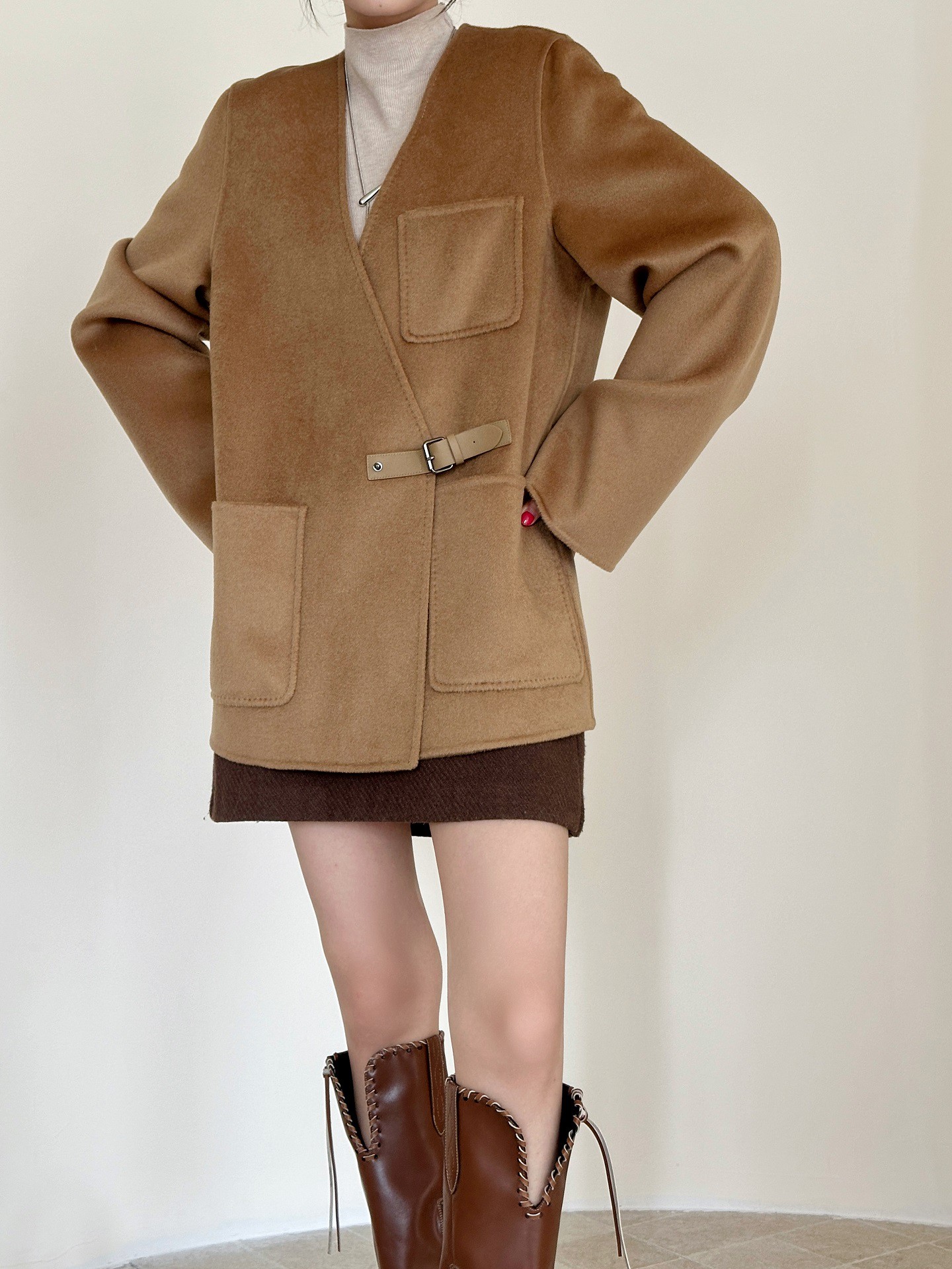 Silkcamel wool cashmere coats