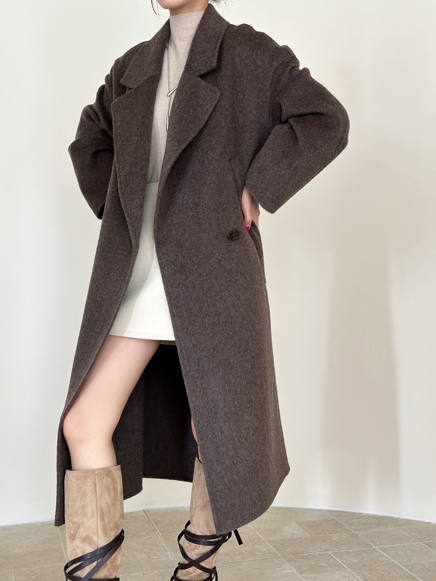 Silkcamel wool cashmere coats