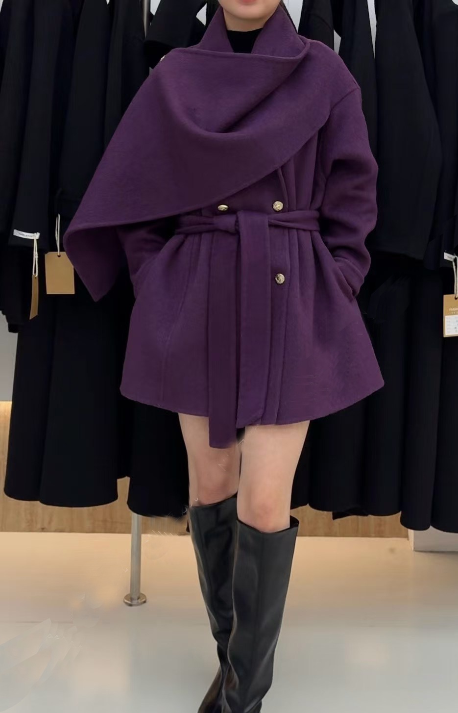 Wool-blend coats