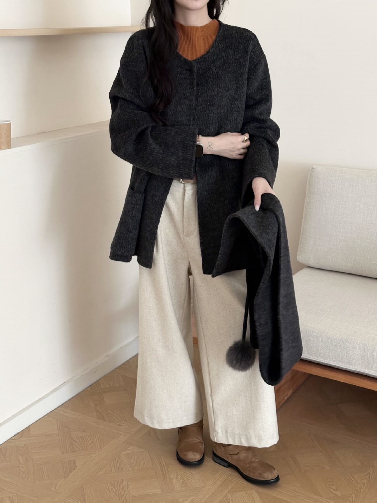 Wool-blend coats