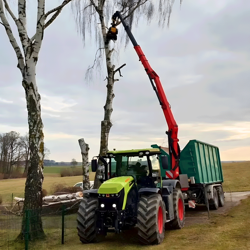 Trailer with Crane (Trailer-Mounted Crane)