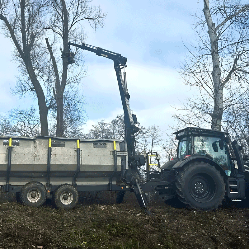 Trailer with Crane (Trailer-Mounted Crane)